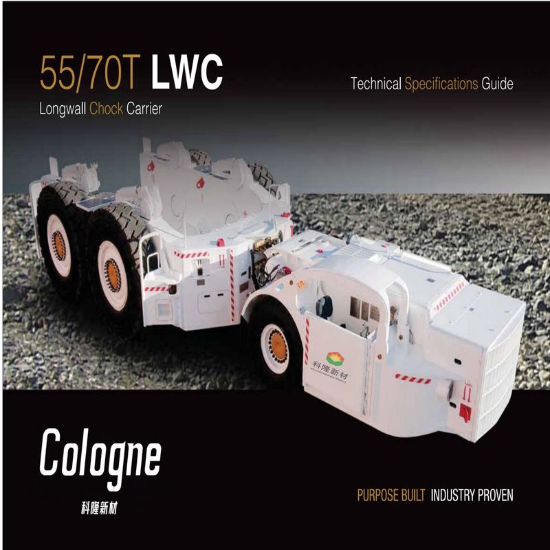 55/70T LWC Longwall Chock Carrier 10 Km/Hr 20 Km/Hr Para operaciones subterráneas en minas de carbón
