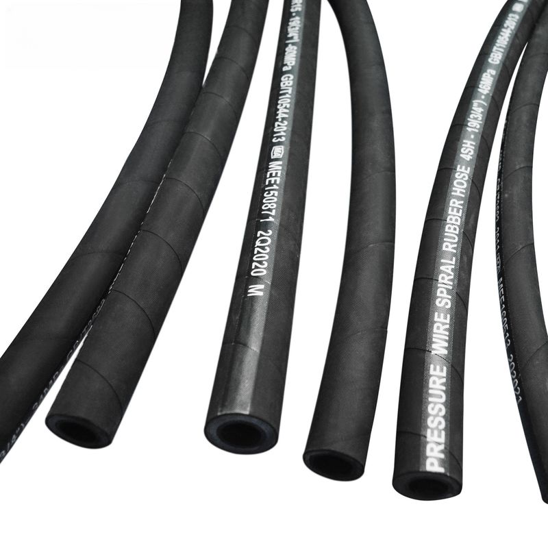SAE 100 R12 manguera hidráulica espiral de alta presión para aceites hidráulicos a base de petróleo