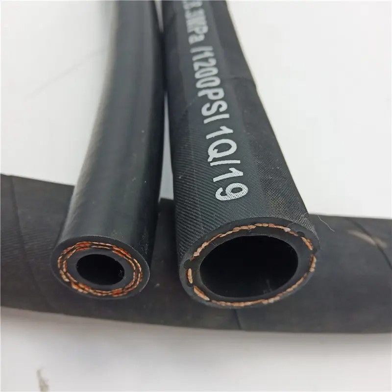 Flexible manguera de caucho de uso múltiple tubo de retorno de aceite R3 R6 manguera hidráulica trenzada de fibra