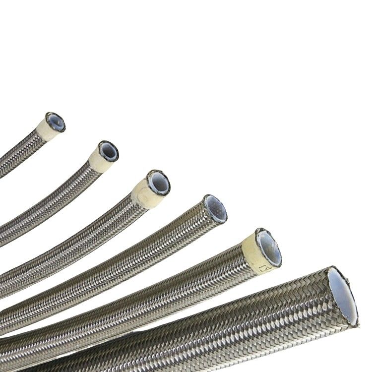 Acero inoxidable flexible trenzado tubo de manguera tubo de manguera de metal PTFE para la línea de manguera de aceite de combustible