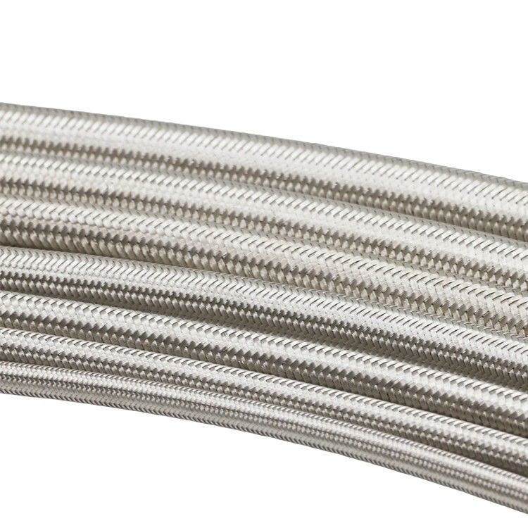 Acero inoxidable flexible trenzado tubo de manguera tubo de manguera de metal PTFE para la línea de manguera de aceite de combustible