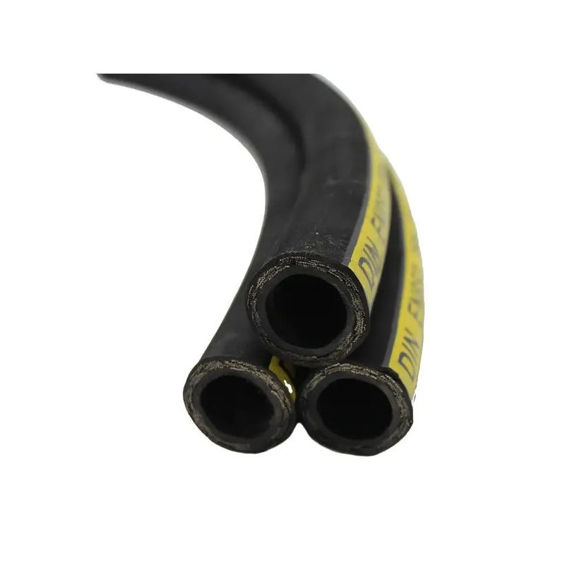 Máquina de encrucijado manguera hidráulica En853 1sn con capa externa de aceite negro y capa interior resistente al aceite